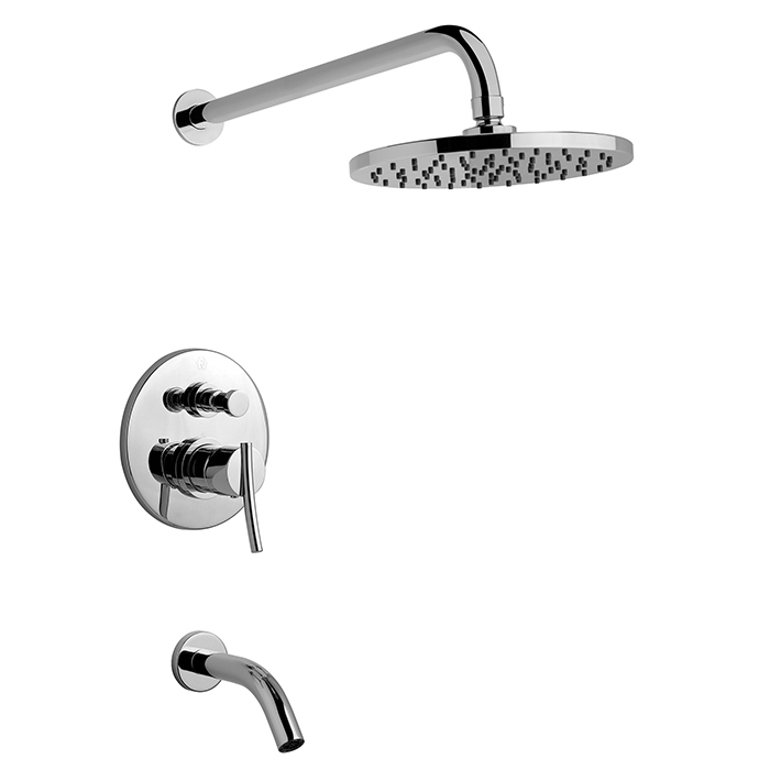 JGO MONOCOMANDO BAÑERA Y DUCHA LIBBY 0106/39 CR FV