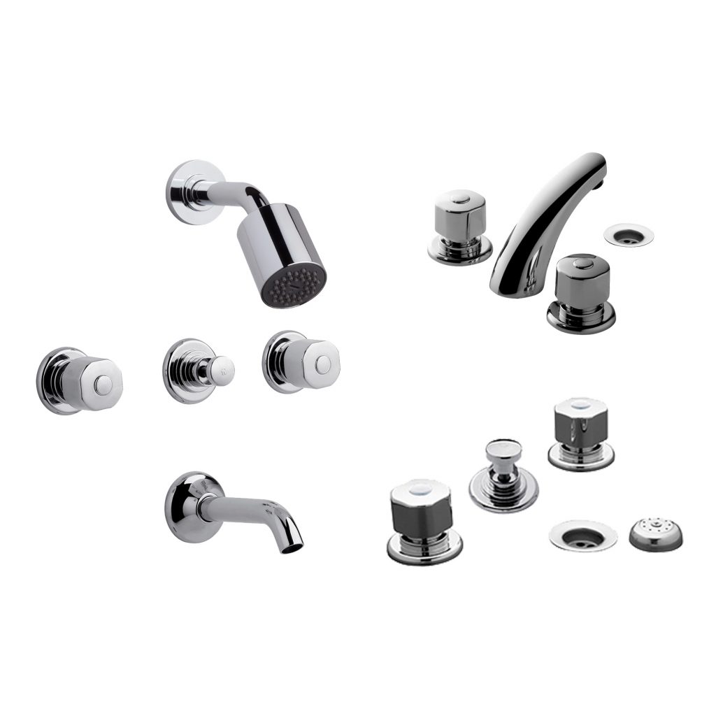 KIT DE GRIFERIA P/BAÑO - ARIZONA PLUS BP1 - 0900.03/B1PCR