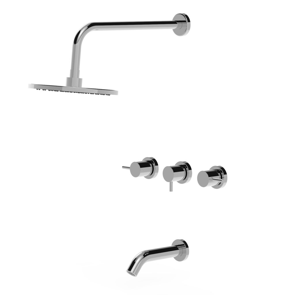 JUEGO DUCHA ONIX 21A/1041 CR VASSER