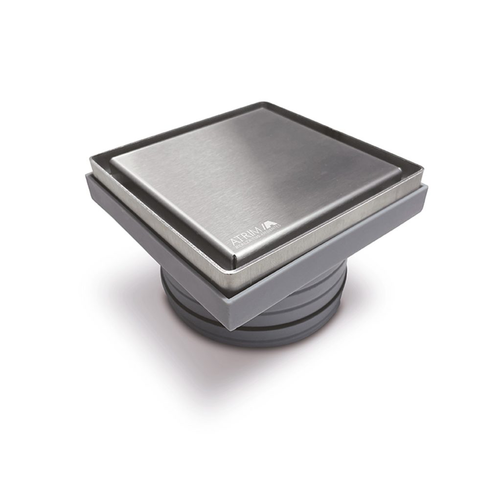 REJILLA P/PILETA DE PATIO 12x12CM ABS.SST 2EN1 CR/MATE LAGOON SERIES (PR120T02) ATRIM