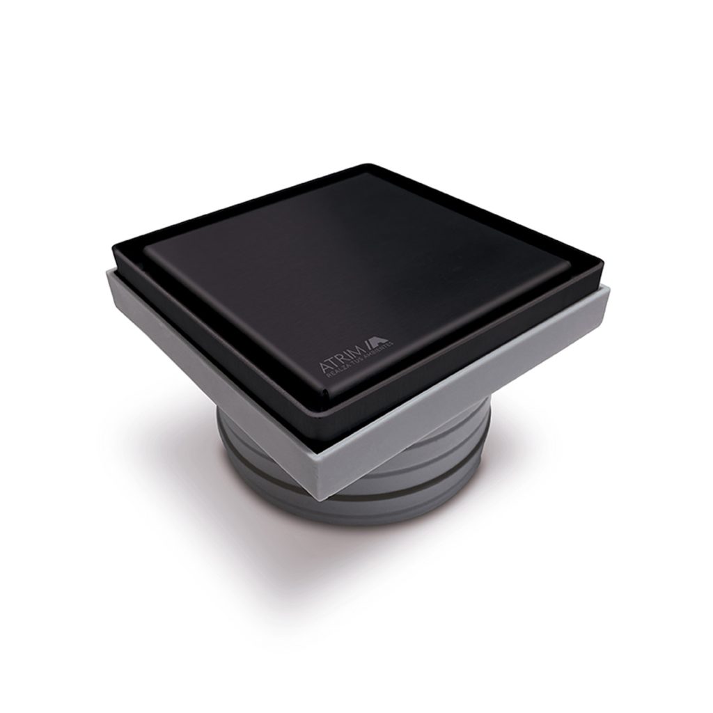 REJILLA P/PILETA DE PATIO 12x12CM ABS.SST 2EN1 NG/MATE LAGOON SERIES (PR120T08) ATRIM